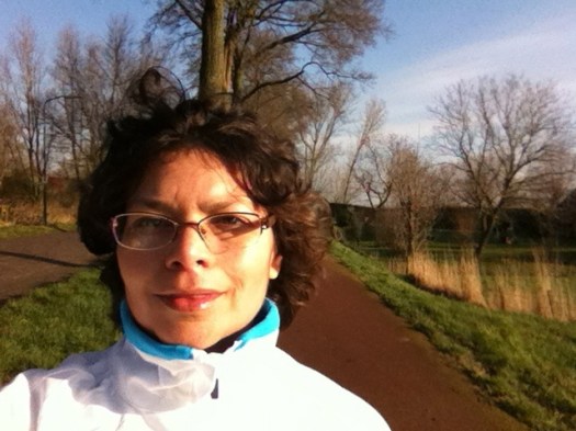 Sheila jogging in Eemnes